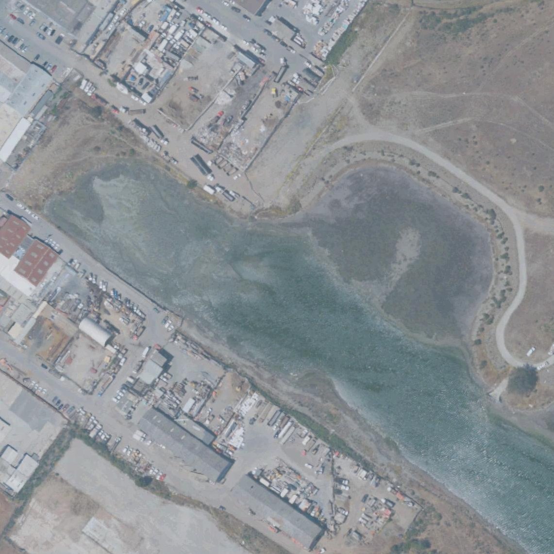 Aerial map of North Shore, Yosemite Slough