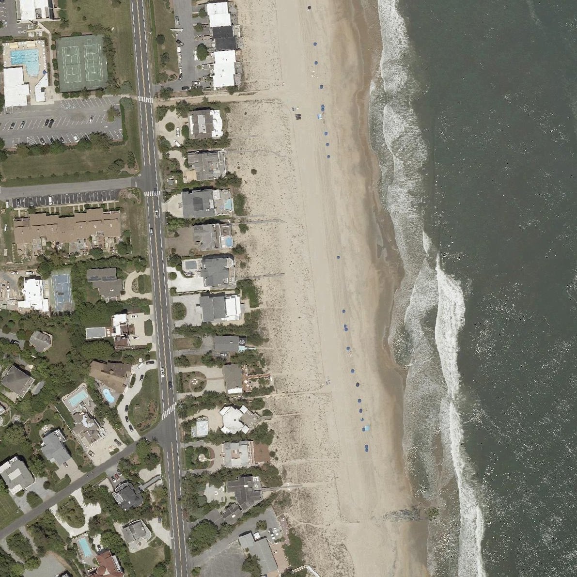 Aerial map of North Shores Beach