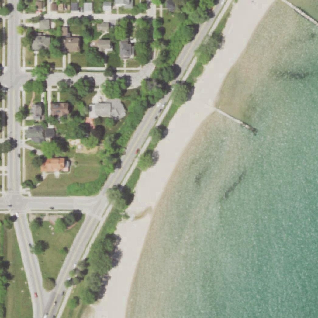 Aerial map of North Side Municipal Beach