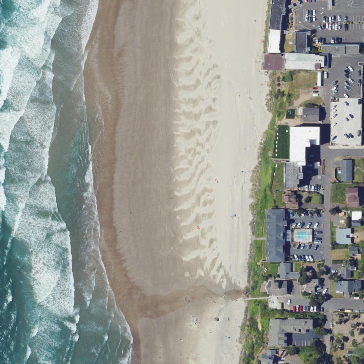 Aerial map of NW 26th St Beach Access
