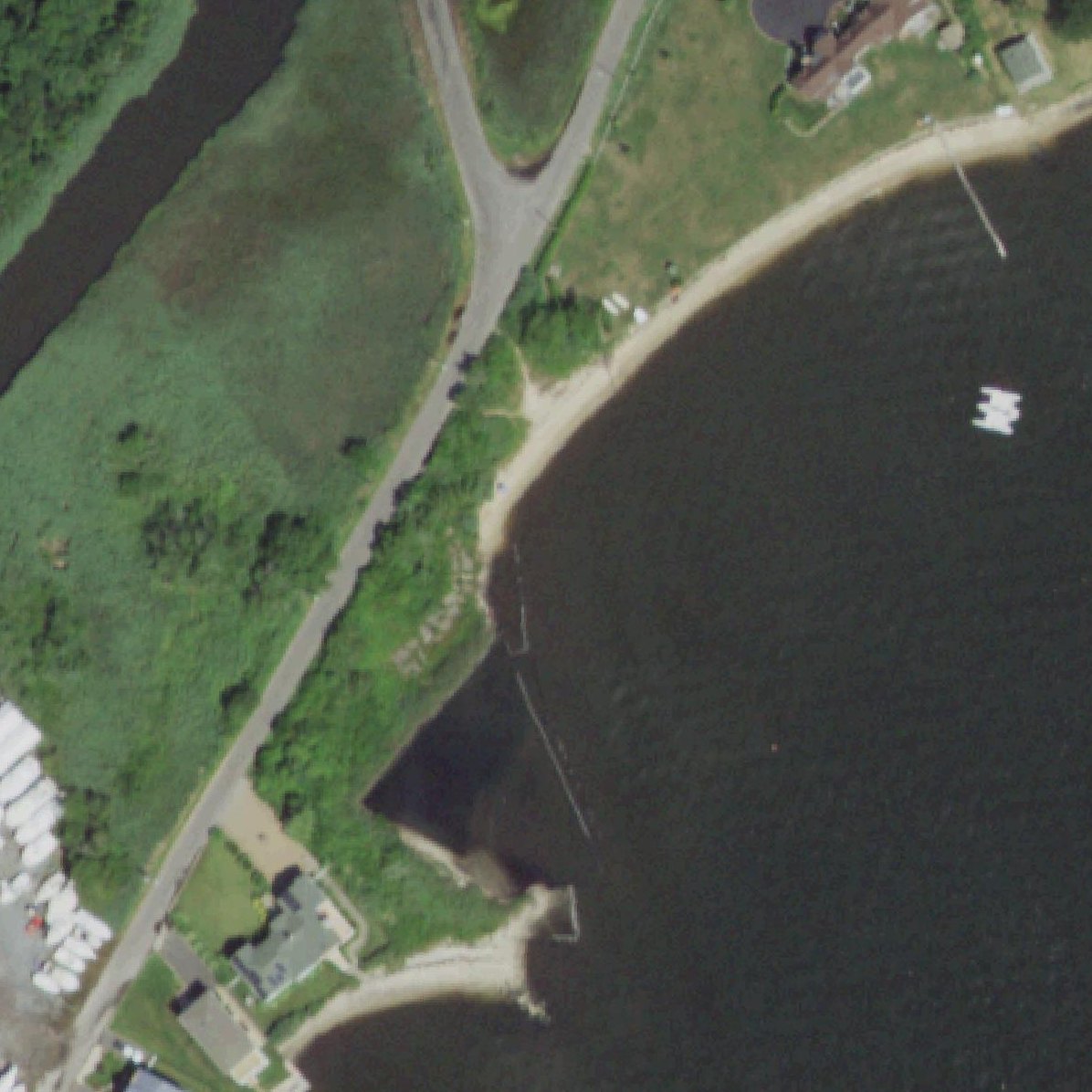 Aerial map of Oak Rd. Beach