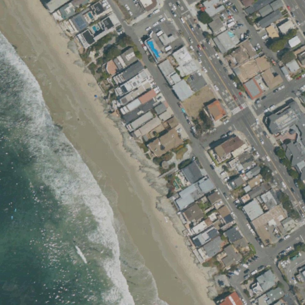 Aerial map of Oak Street Beach