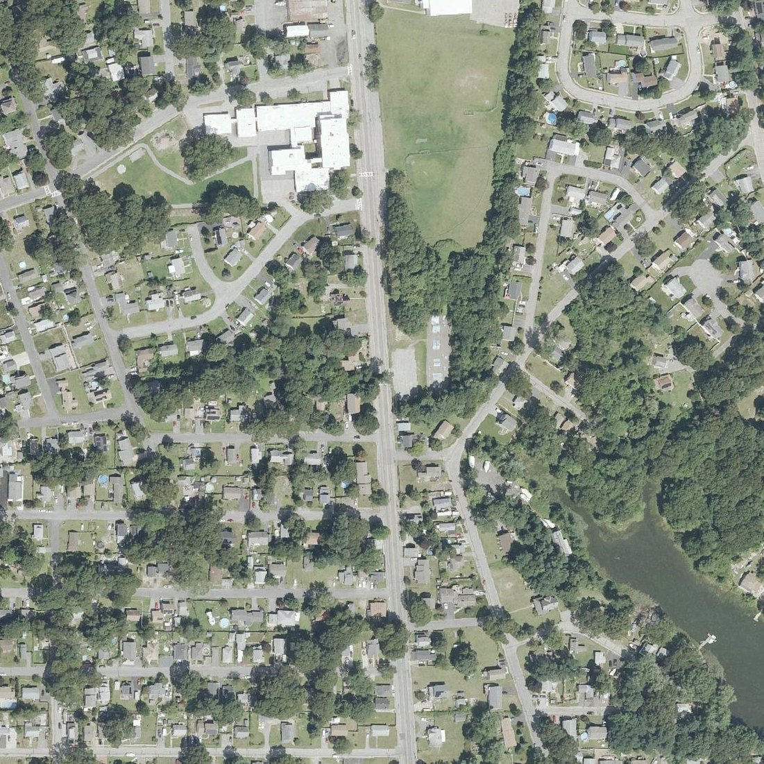 Aerial map of Oakland Beach Elementary TRACK
