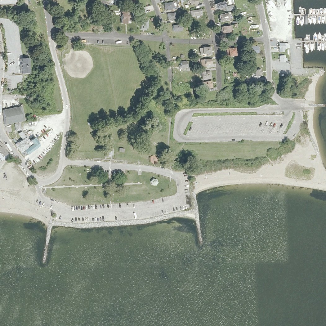 Aerial map of Oakland Beach Gazebo