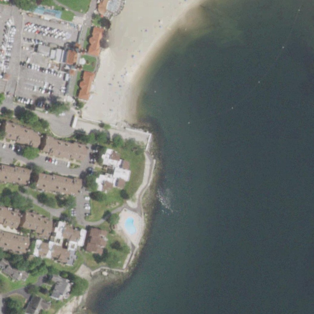 Aerial map of Oakland Beach