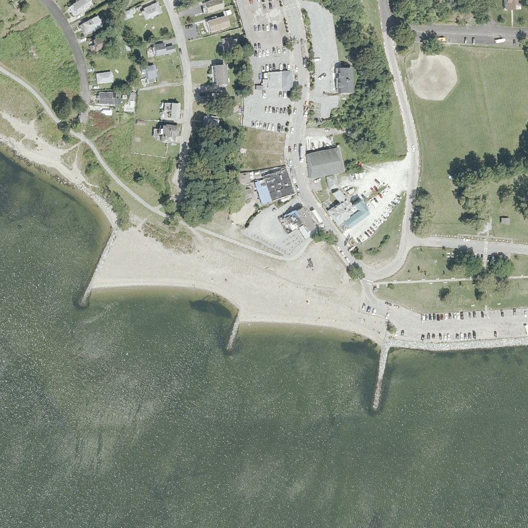 Aerial map of Oakland Beach