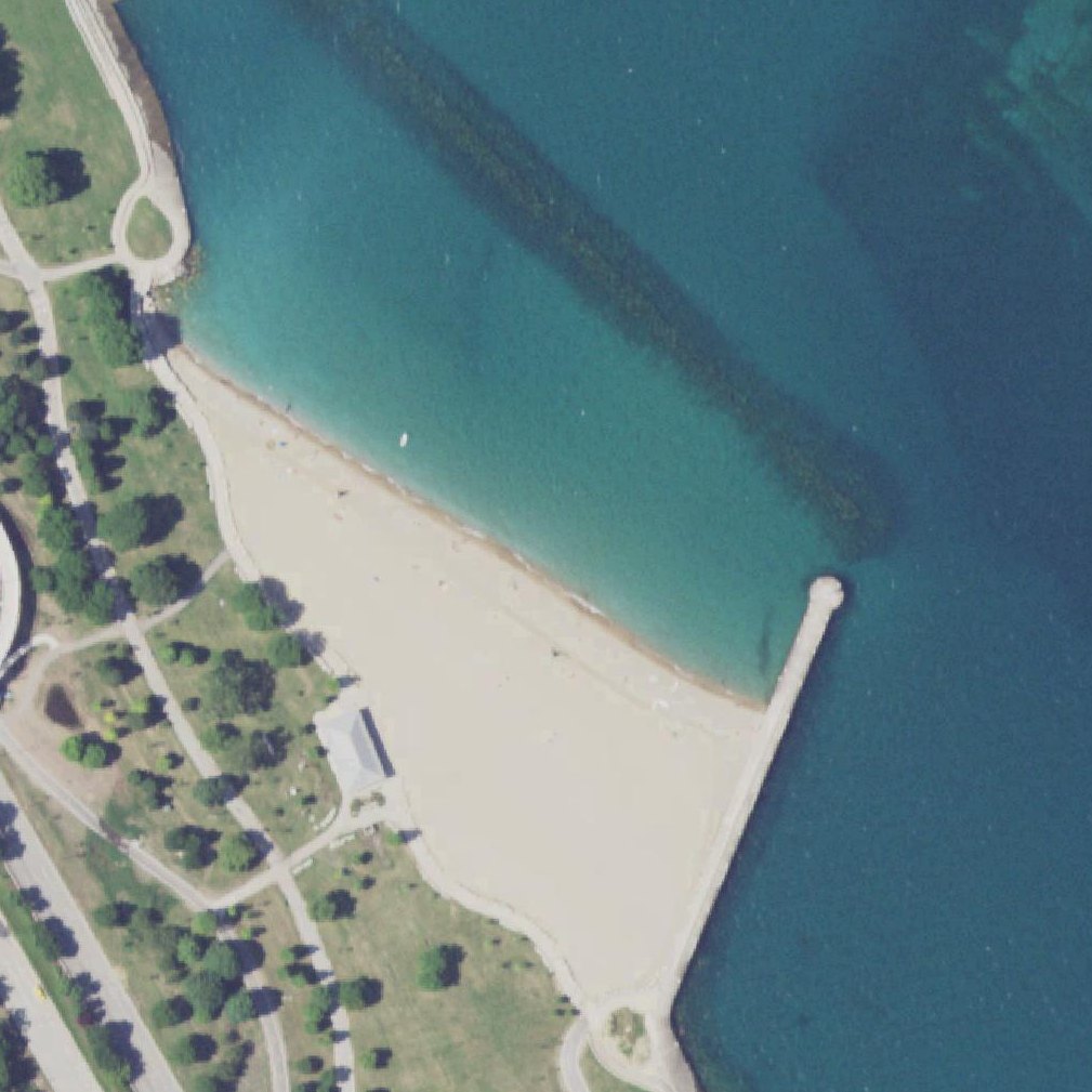Aerial map of Oakwood Beach