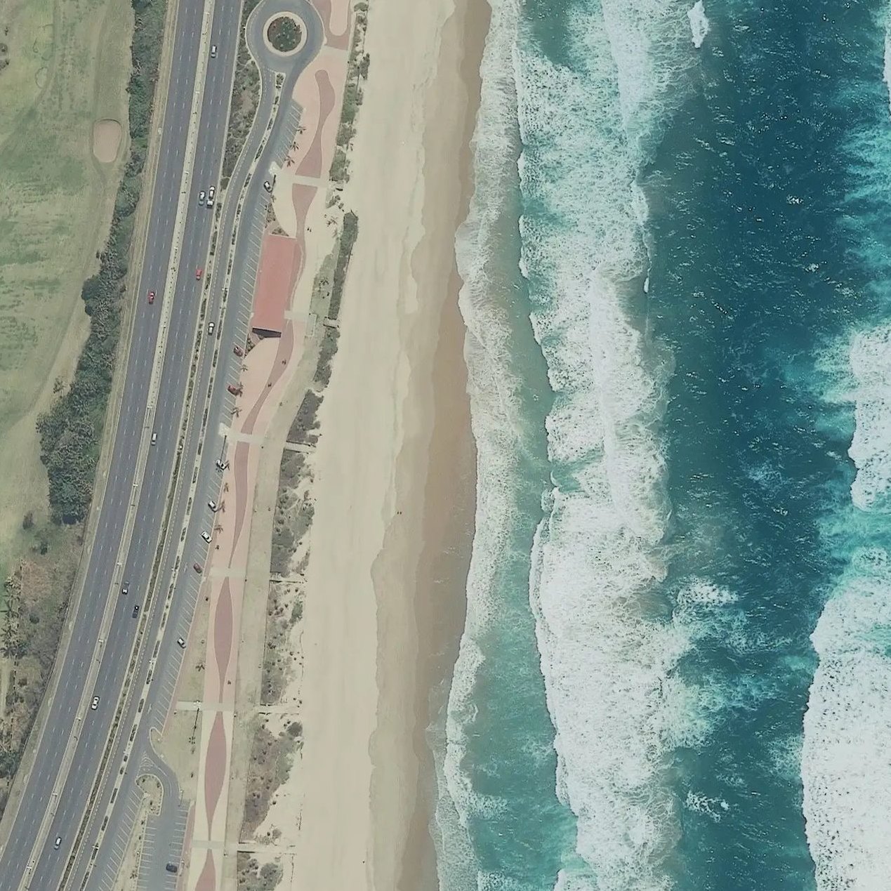 Aerial map of Oasis Beach