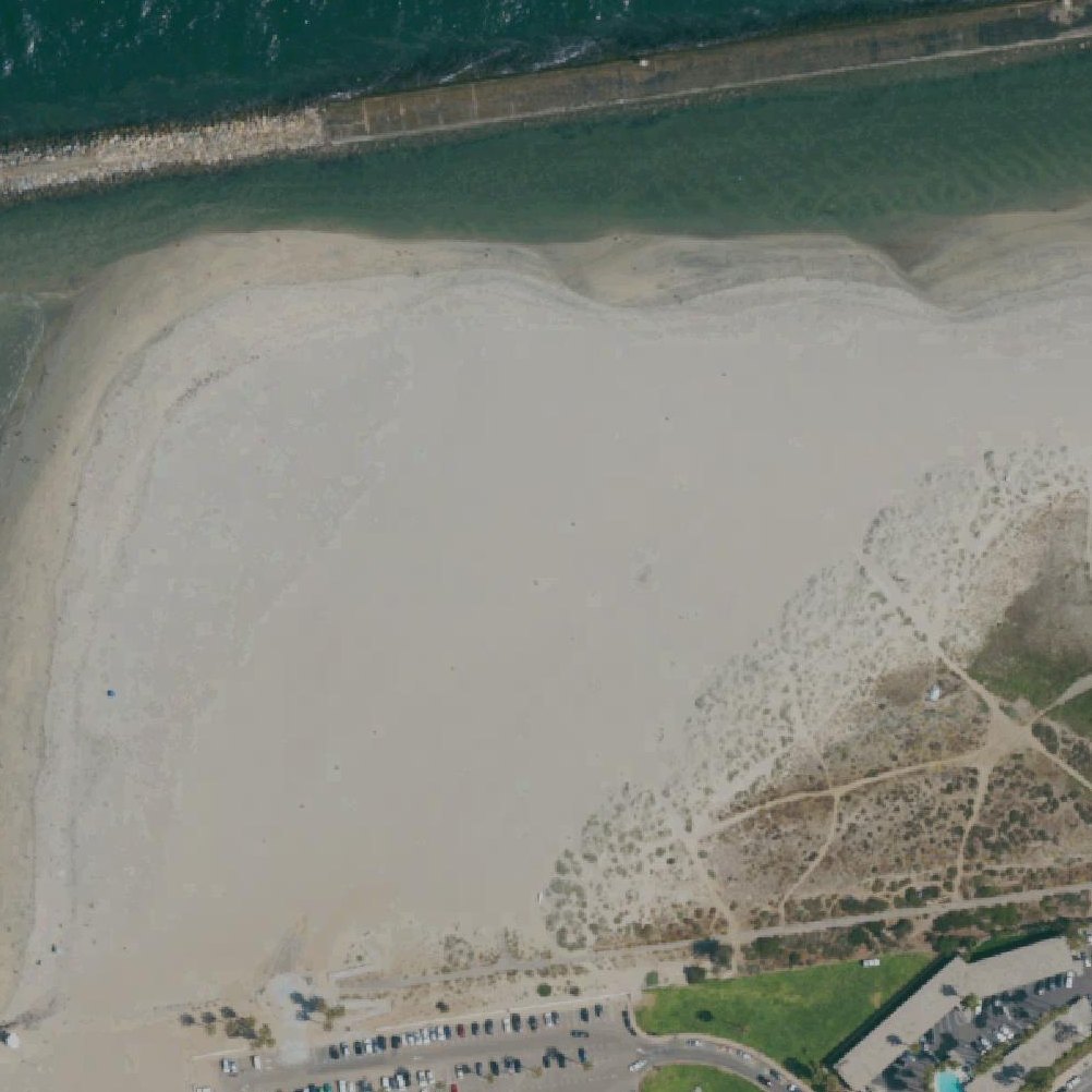Aerial map of Ocean Beach Dog Beach