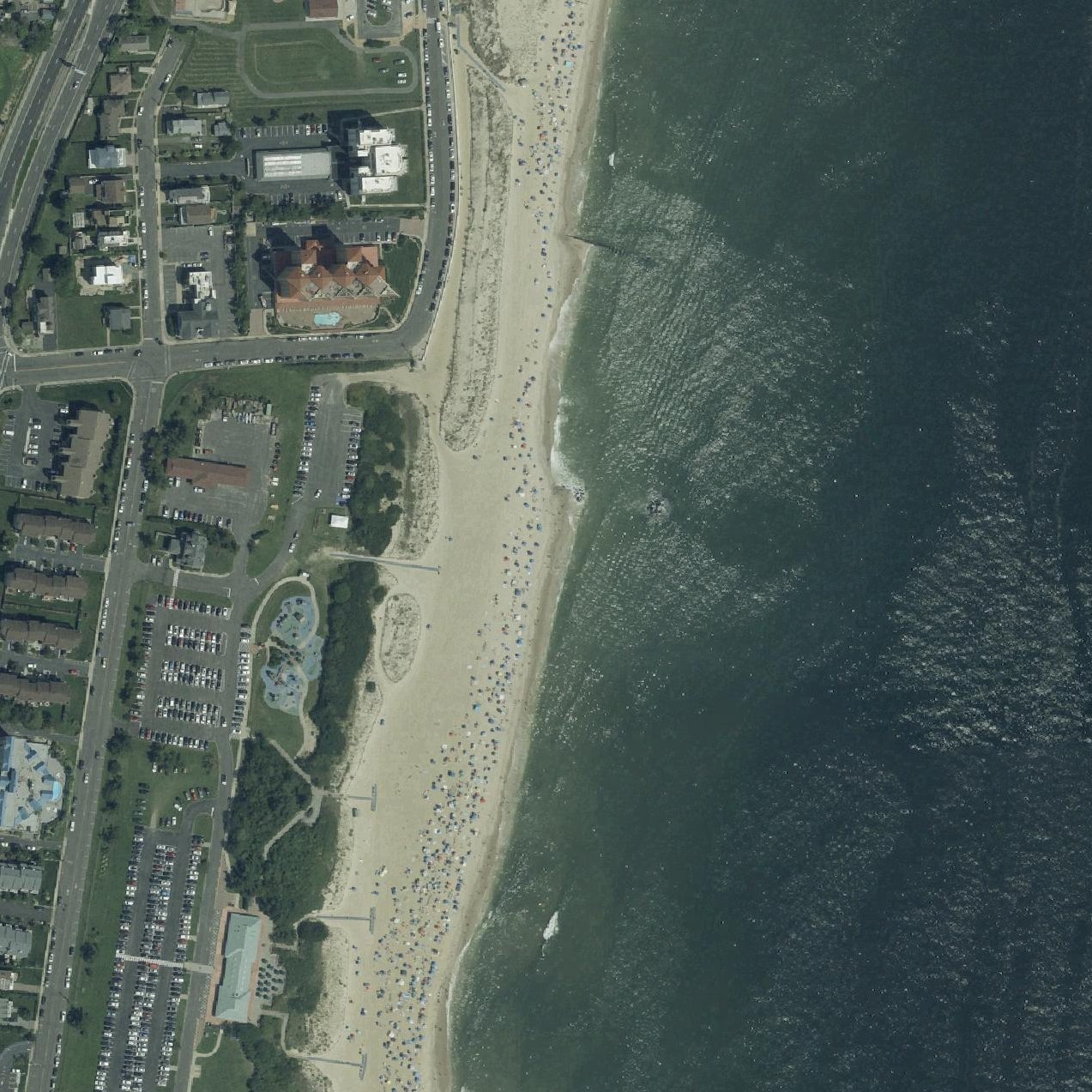 Aerial map of Ocean Beach New Jersey