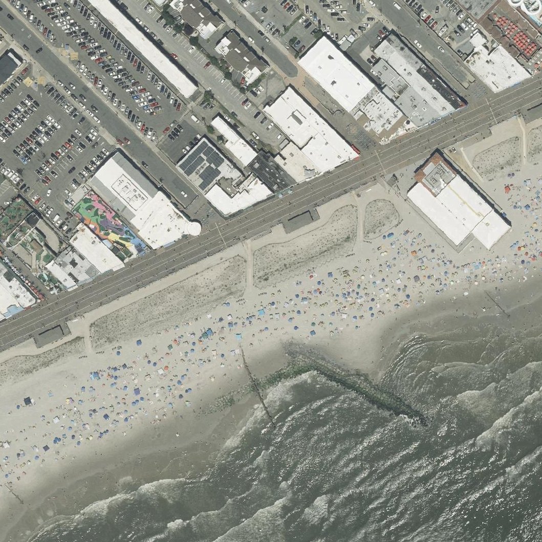 Aerial map of Ocean beach