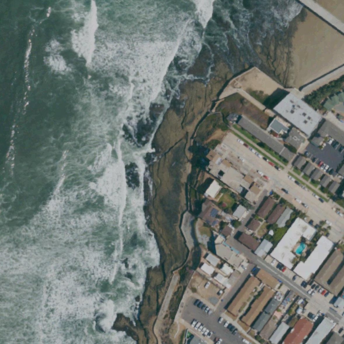 Aerial map of Ocean Beach Tide Pools