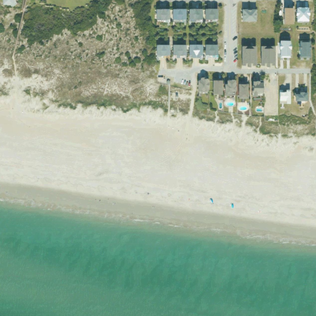 Aerial map of Ocean Blvd Public Beach Access