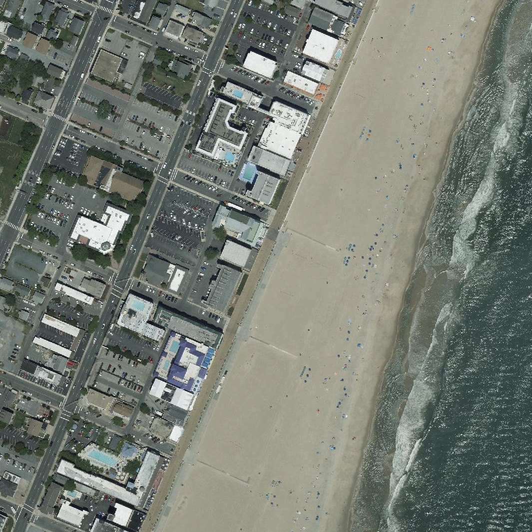 Aerial map of Ocean City Beach