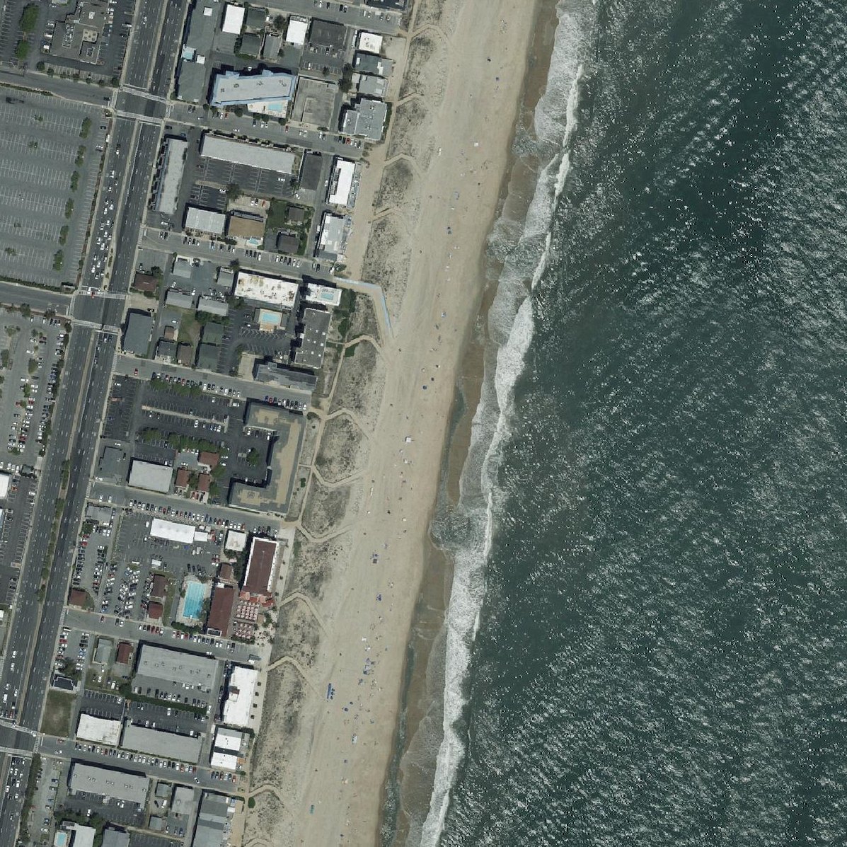 Aerial map of Ocean City Beach
