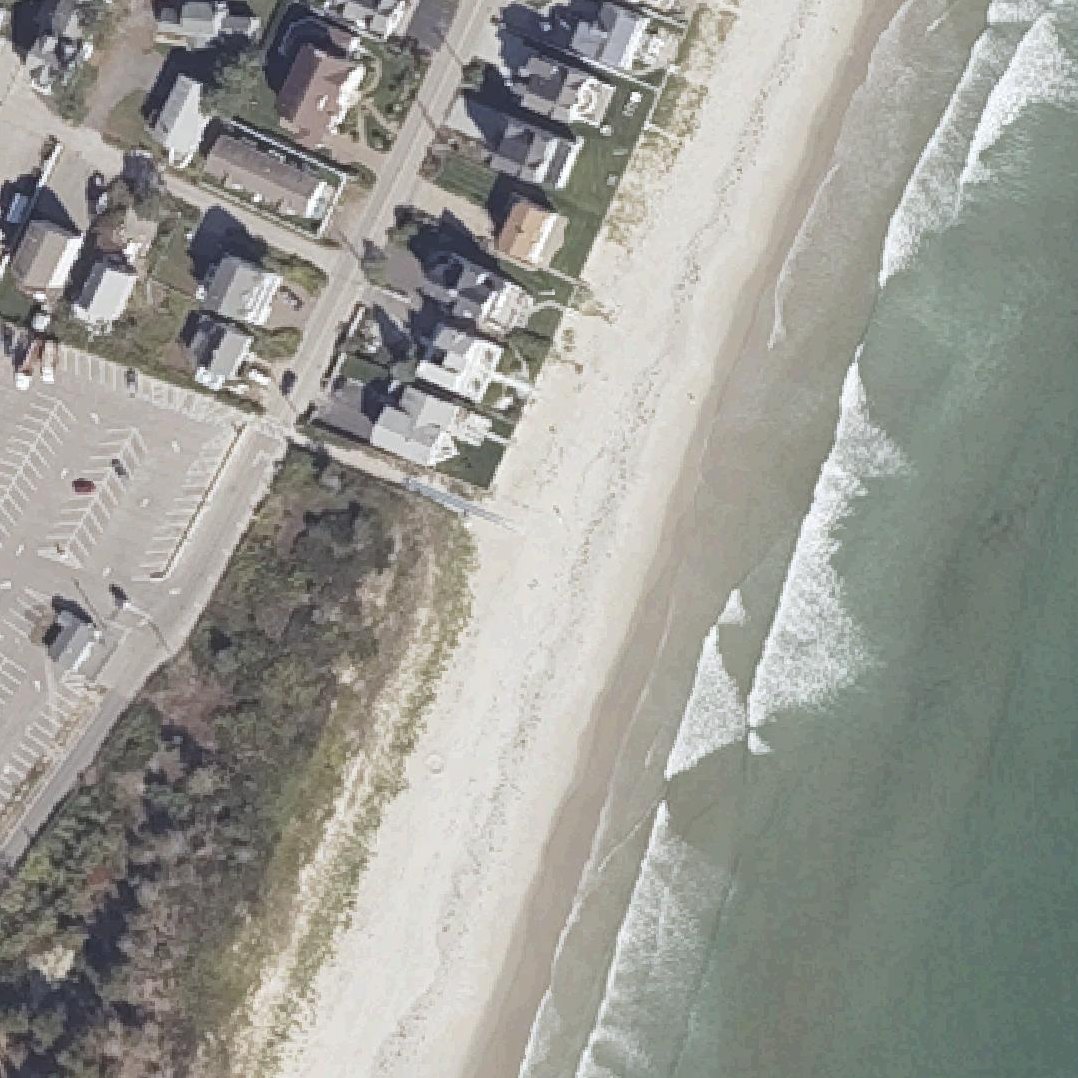 Aerial map of Ocean Front Beach