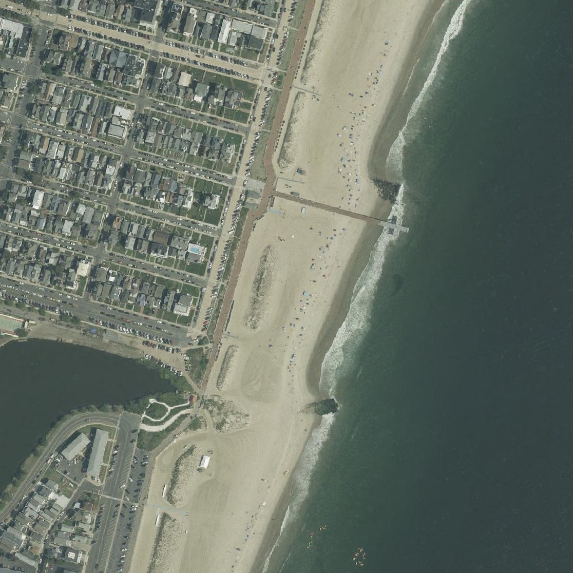 Aerial map of Ocean Grove Beaches