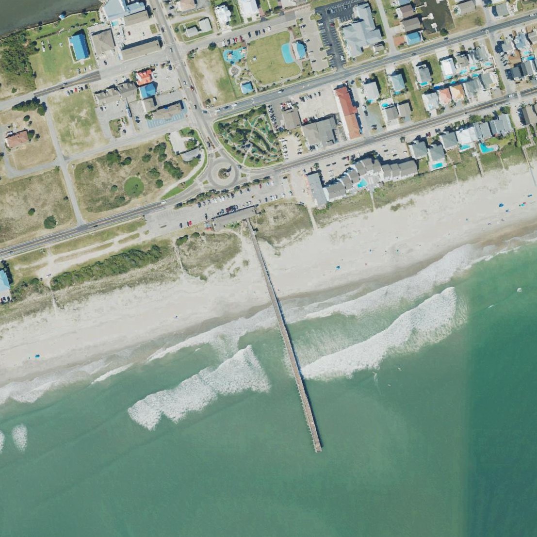 Aerial map of Ocean Isle Beach