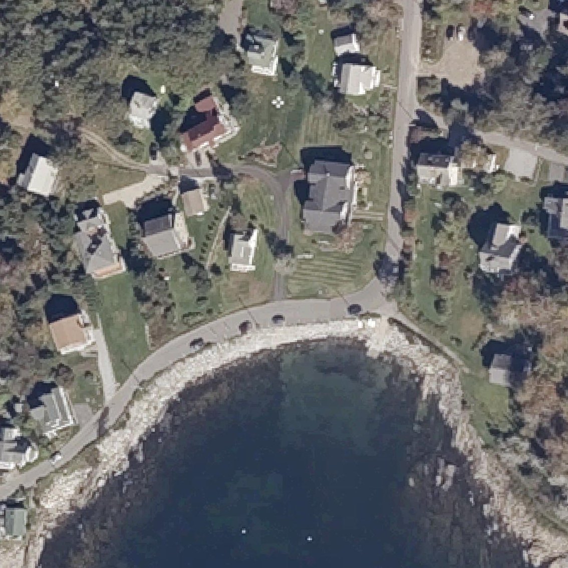 Aerial map of Ocean Point Beach