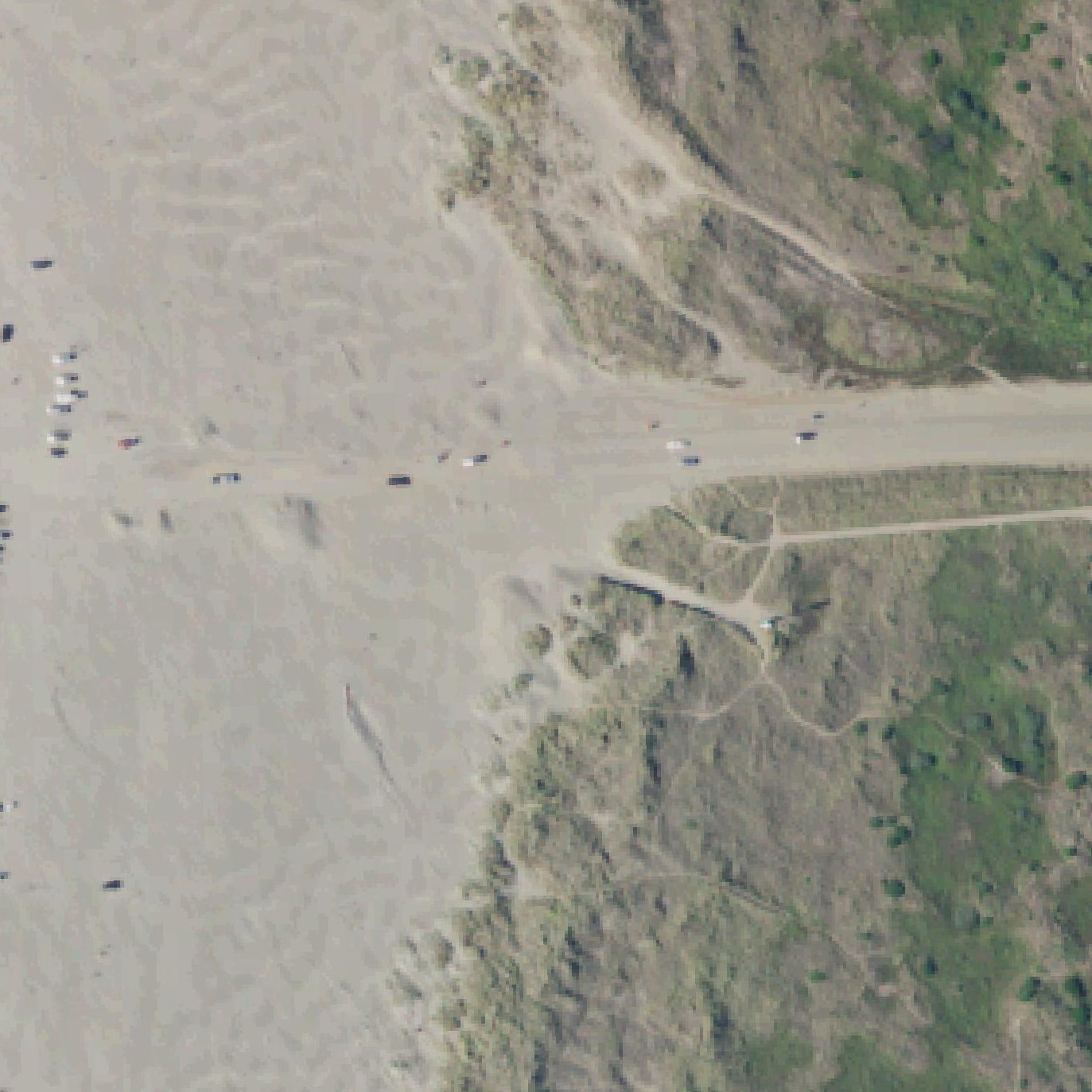 Aerial map of Ocean Shores Beach