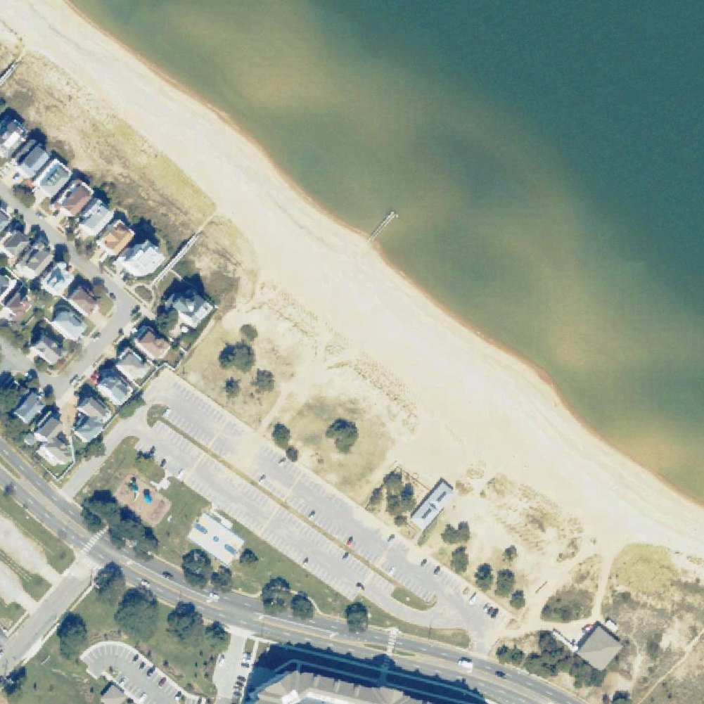 Aerial map of Ocean View Beach