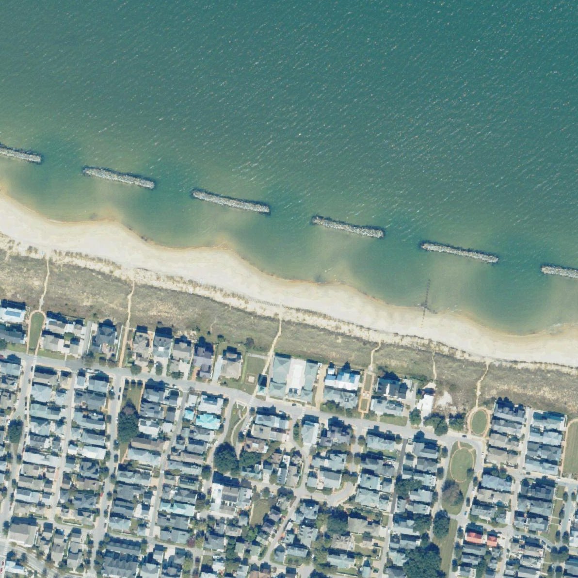 Aerial map of Ocean View Beach