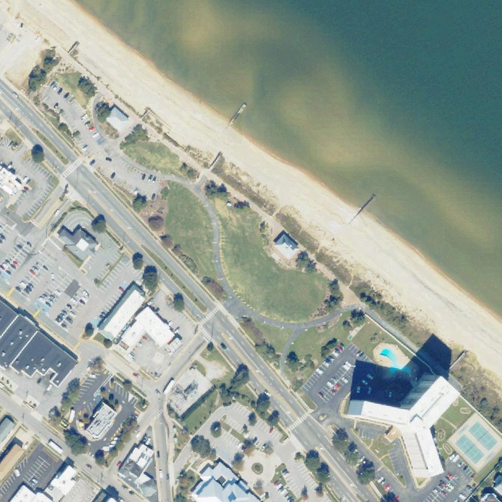 Aerial map of Ocean View Beach Park