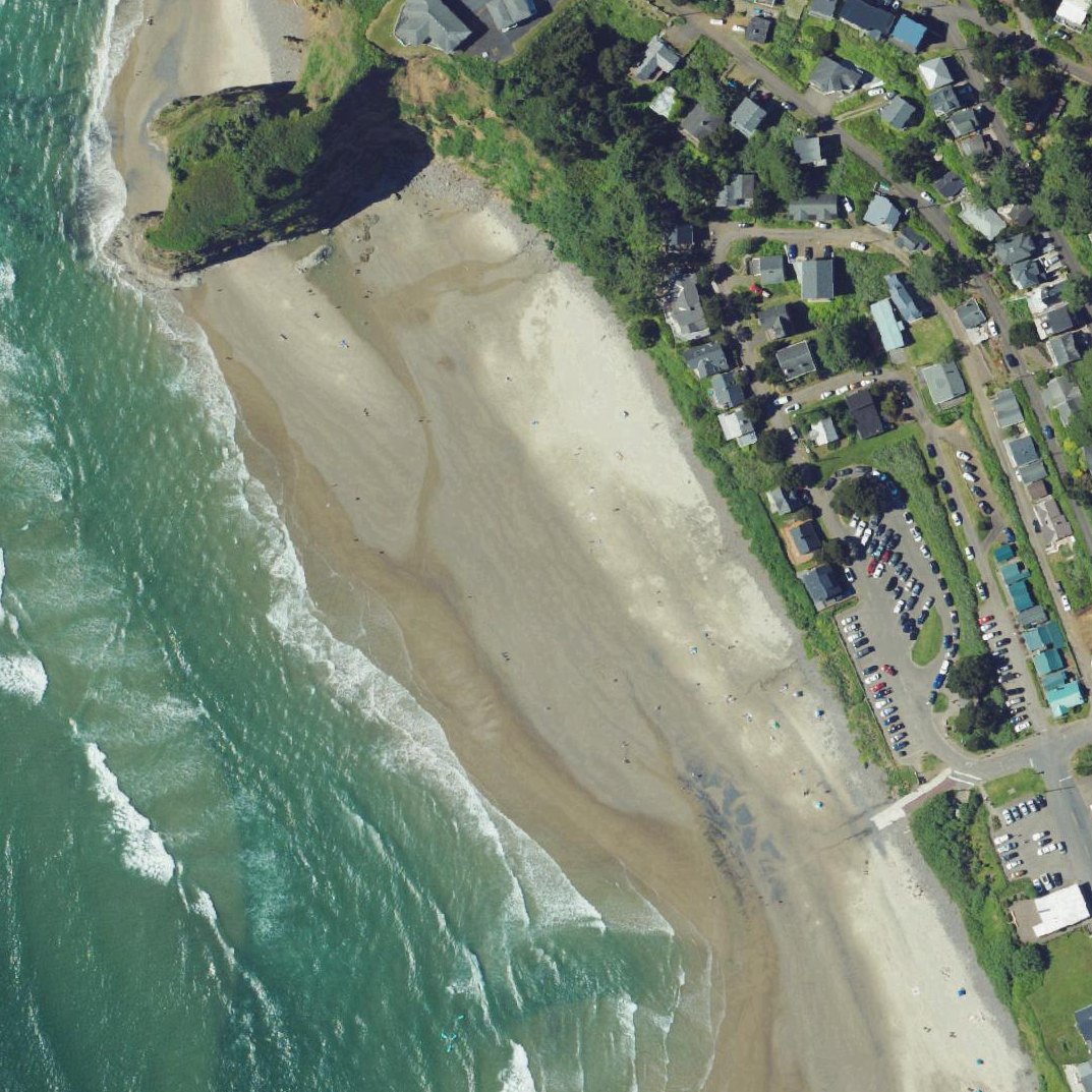 Aerial map of Oceanside Beach State Park