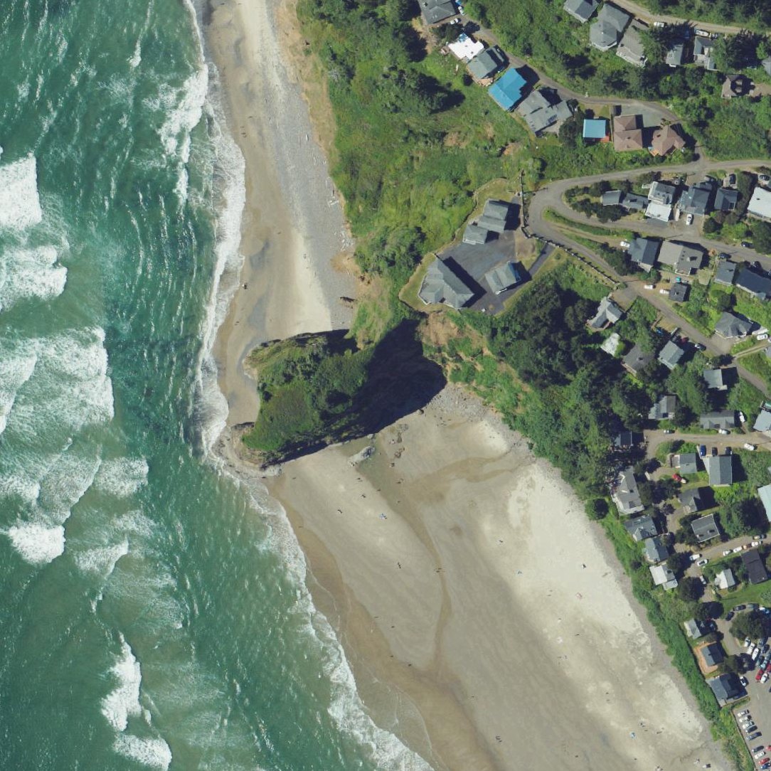 Aerial map of Oceanside Beach State Recreation Site