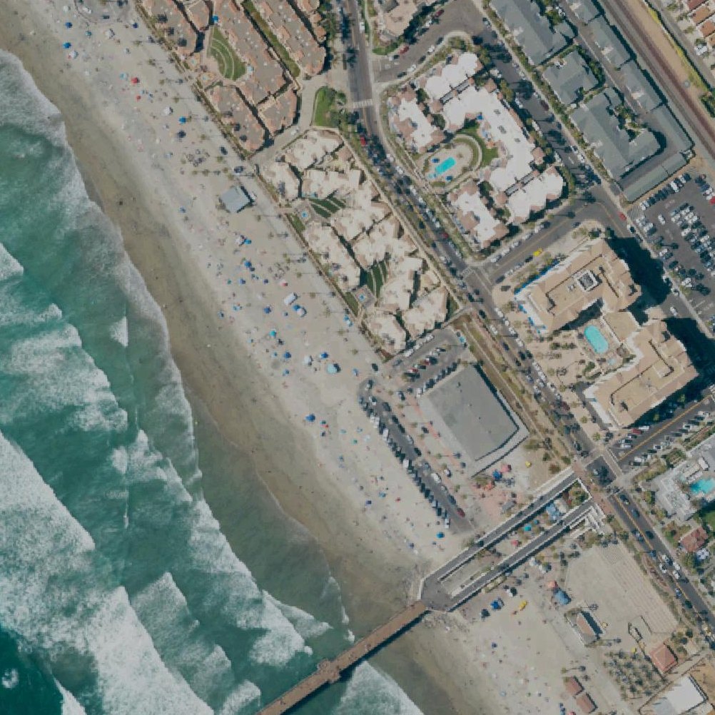 Aerial map of Oceanside City Beach