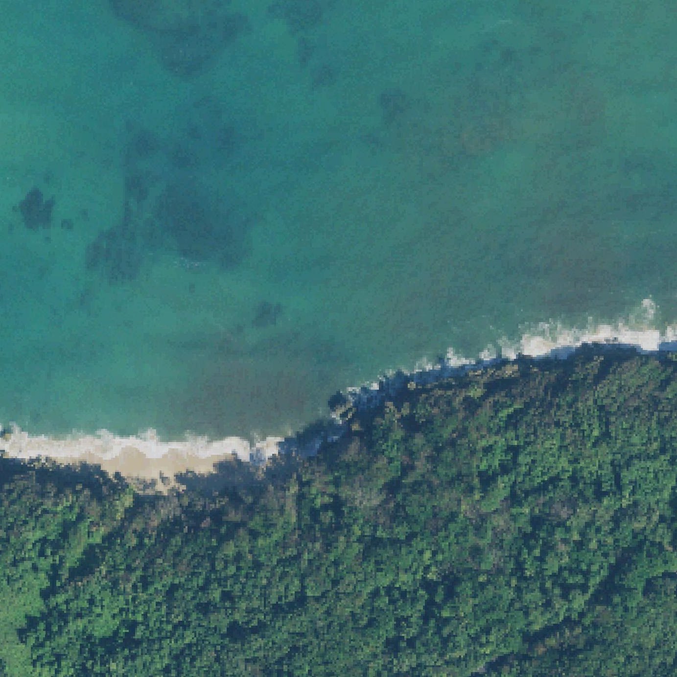 Aerial map of Ojo de Agua Beach