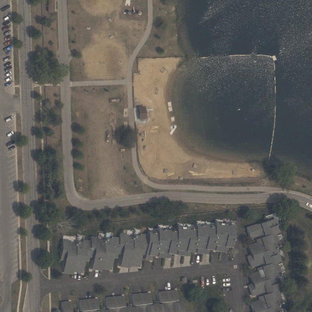 Aerial map of Olander Lake Beach