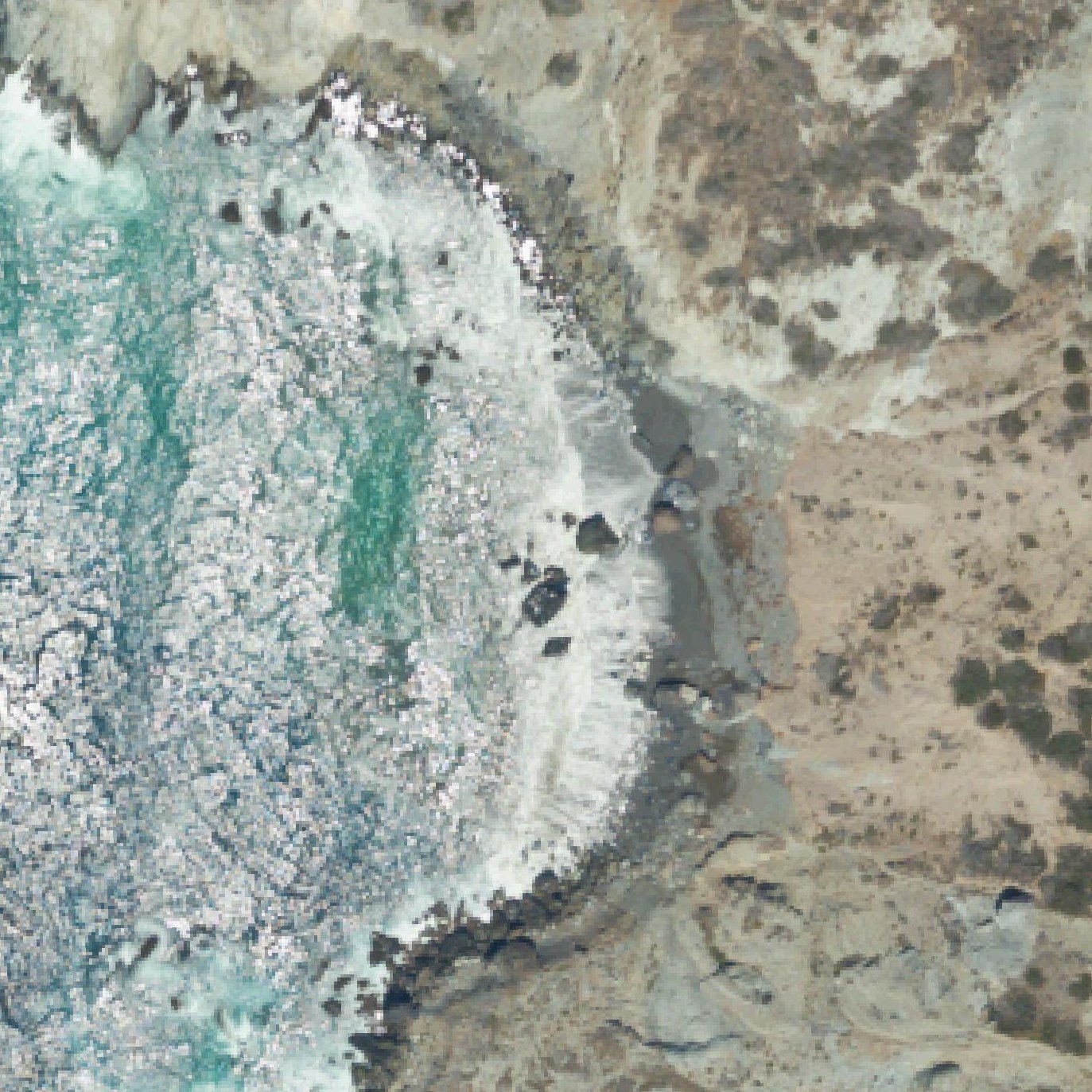 Aerial map of Old Ben Weston Beach