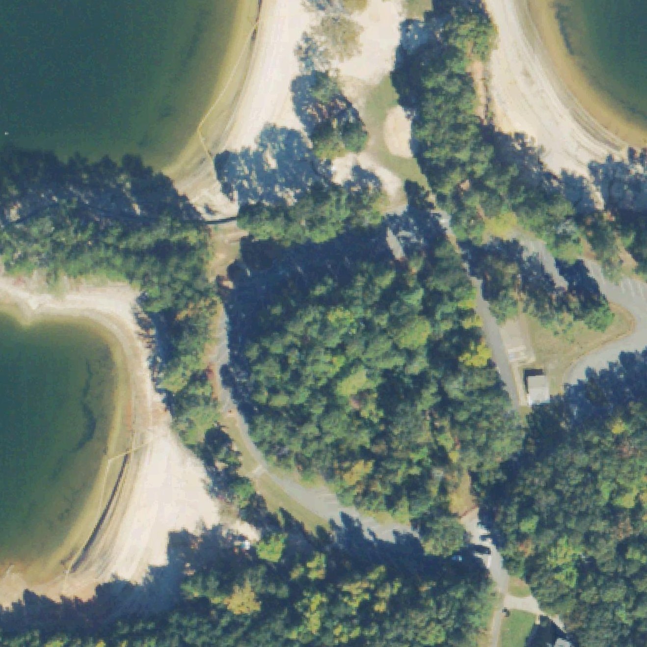 Aerial map of Old Federal Day Use Beach