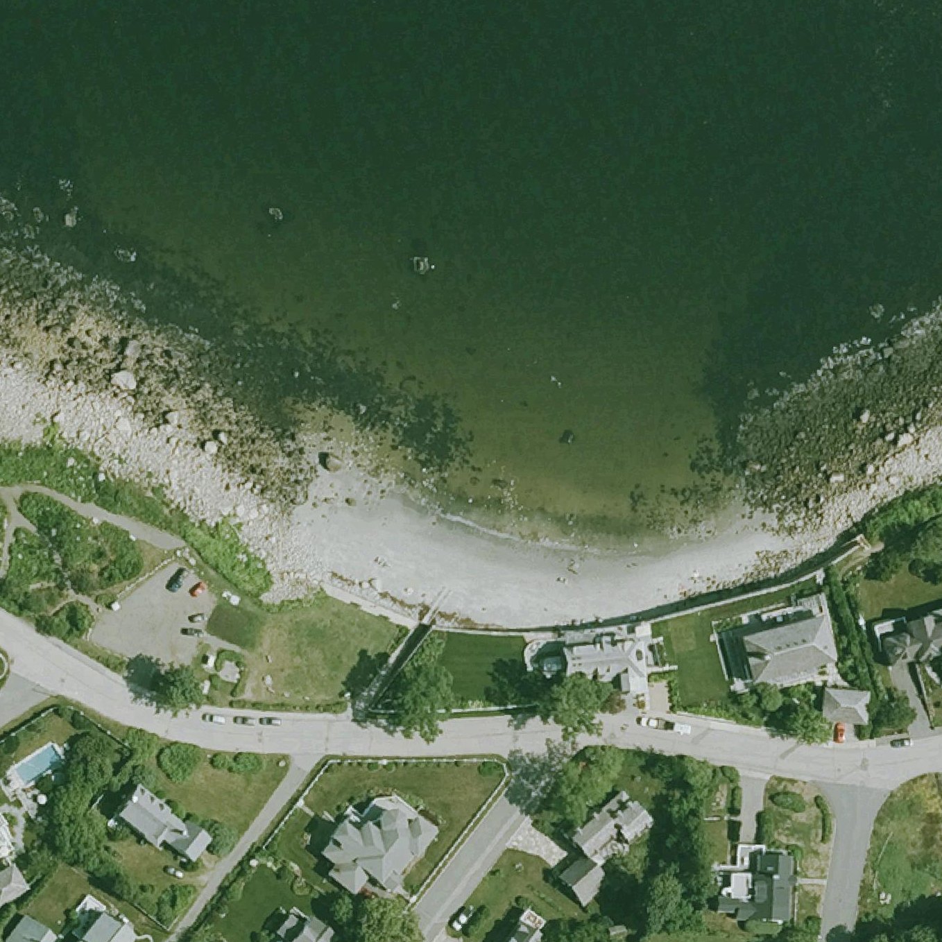 Aerial map of Old Garden Beach