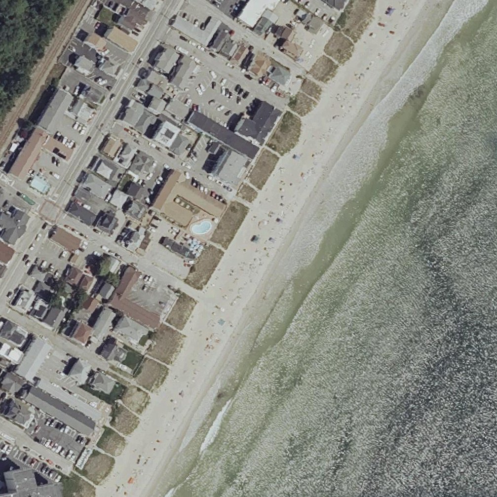 Aerial map of Old Orchard Beach