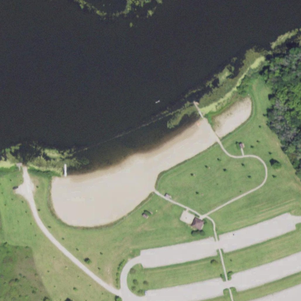 Aerial map of Olson Beach