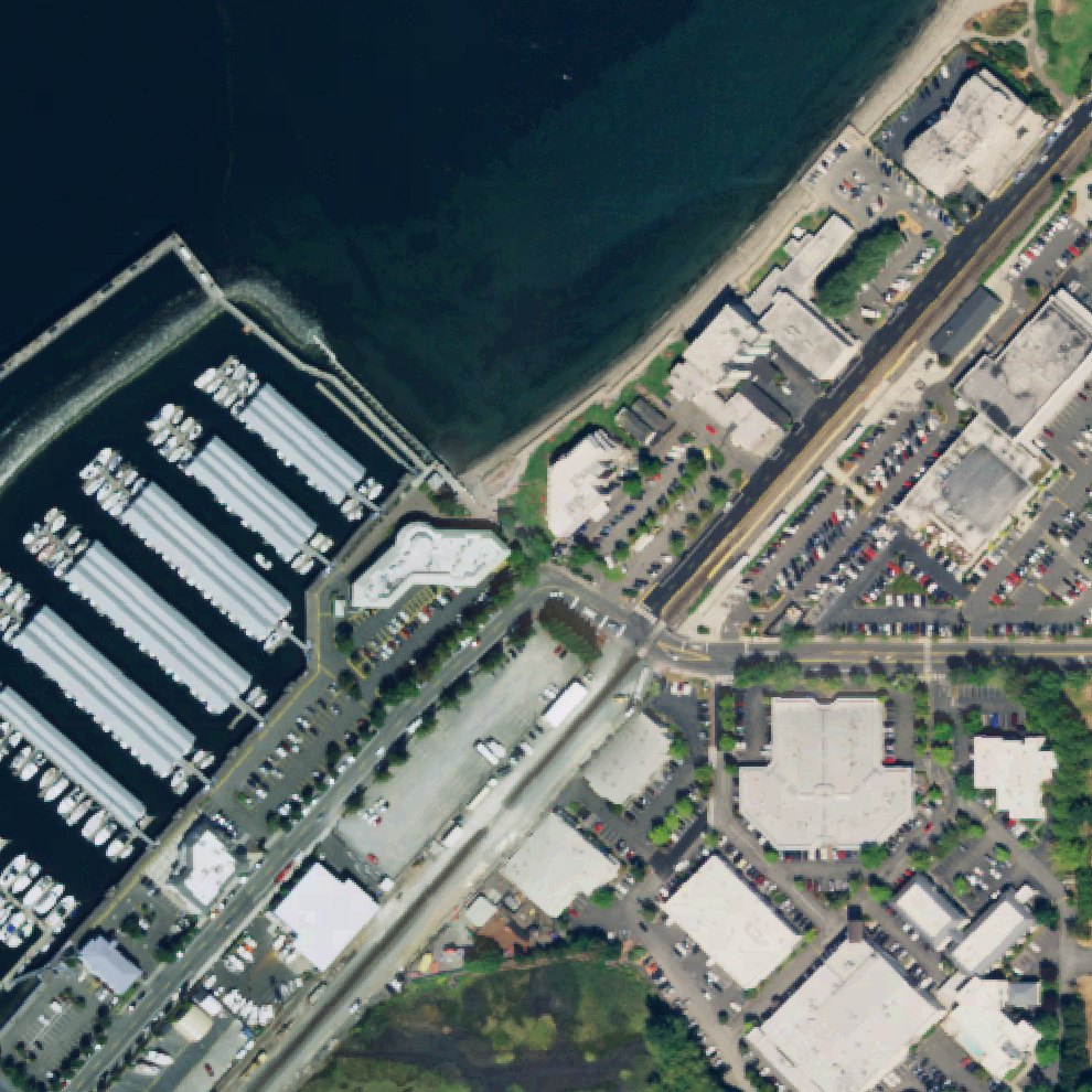 Aerial map of Olympic Beach