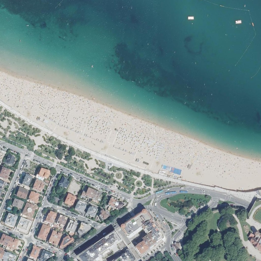 Aerial map of Ondarreta Beach