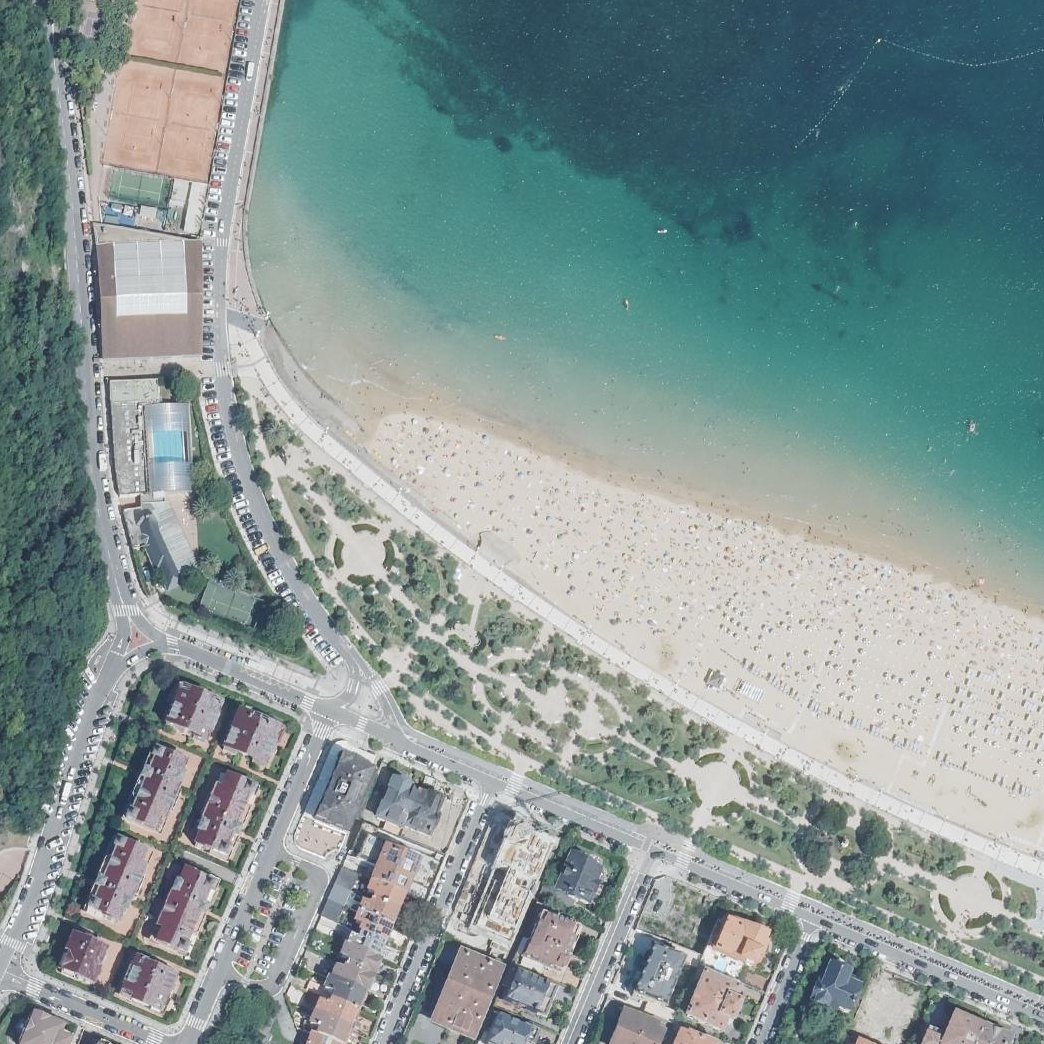 Aerial map of Ondarretako Hondartza