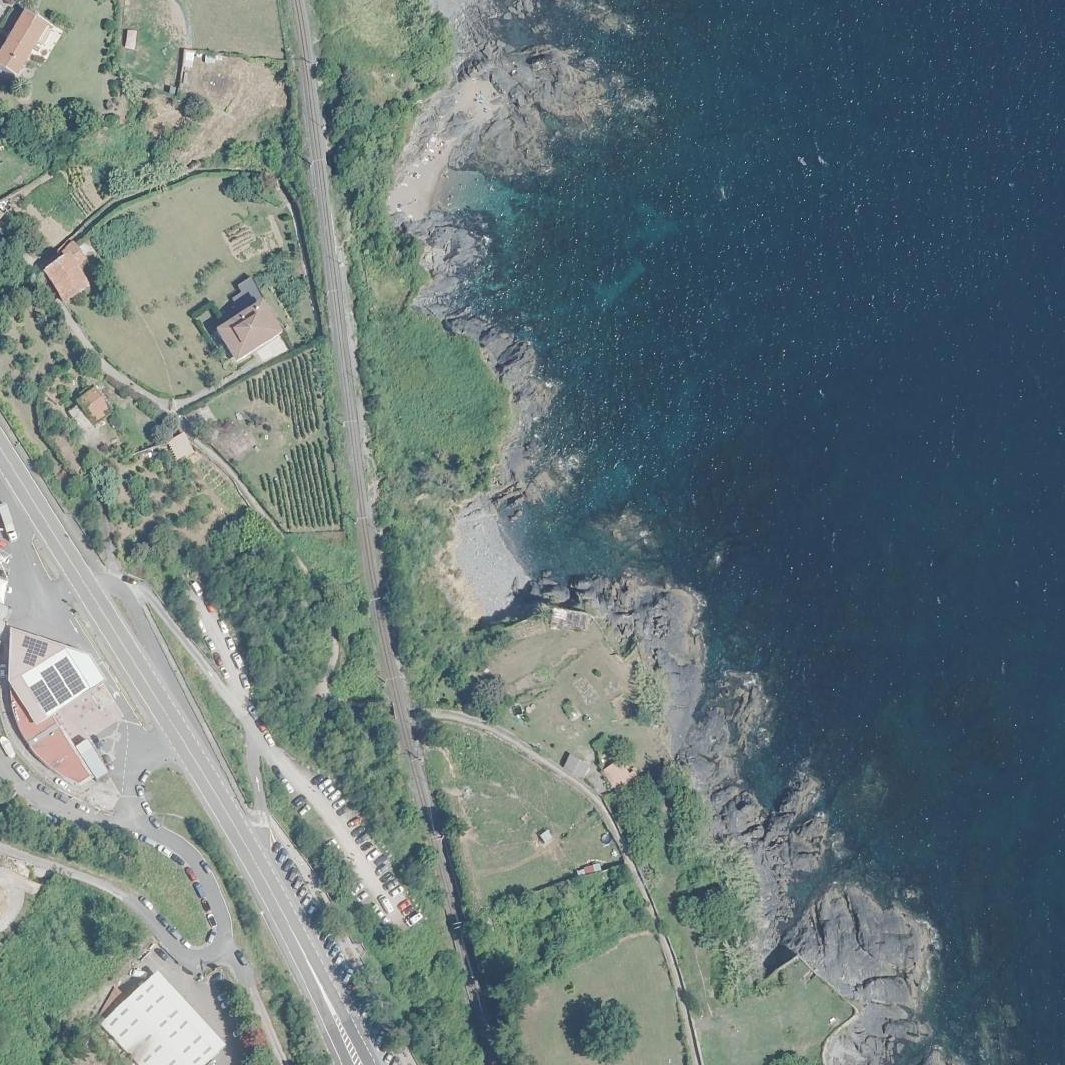 Aerial map of Ondartzape Hondartza