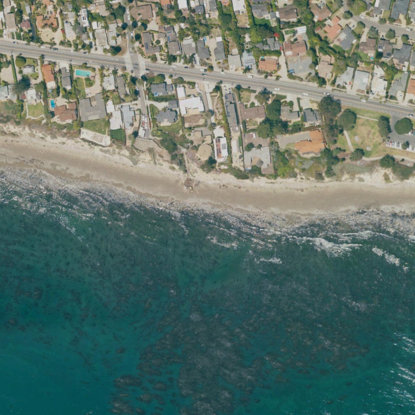 Aerial map of One Thousand Steps