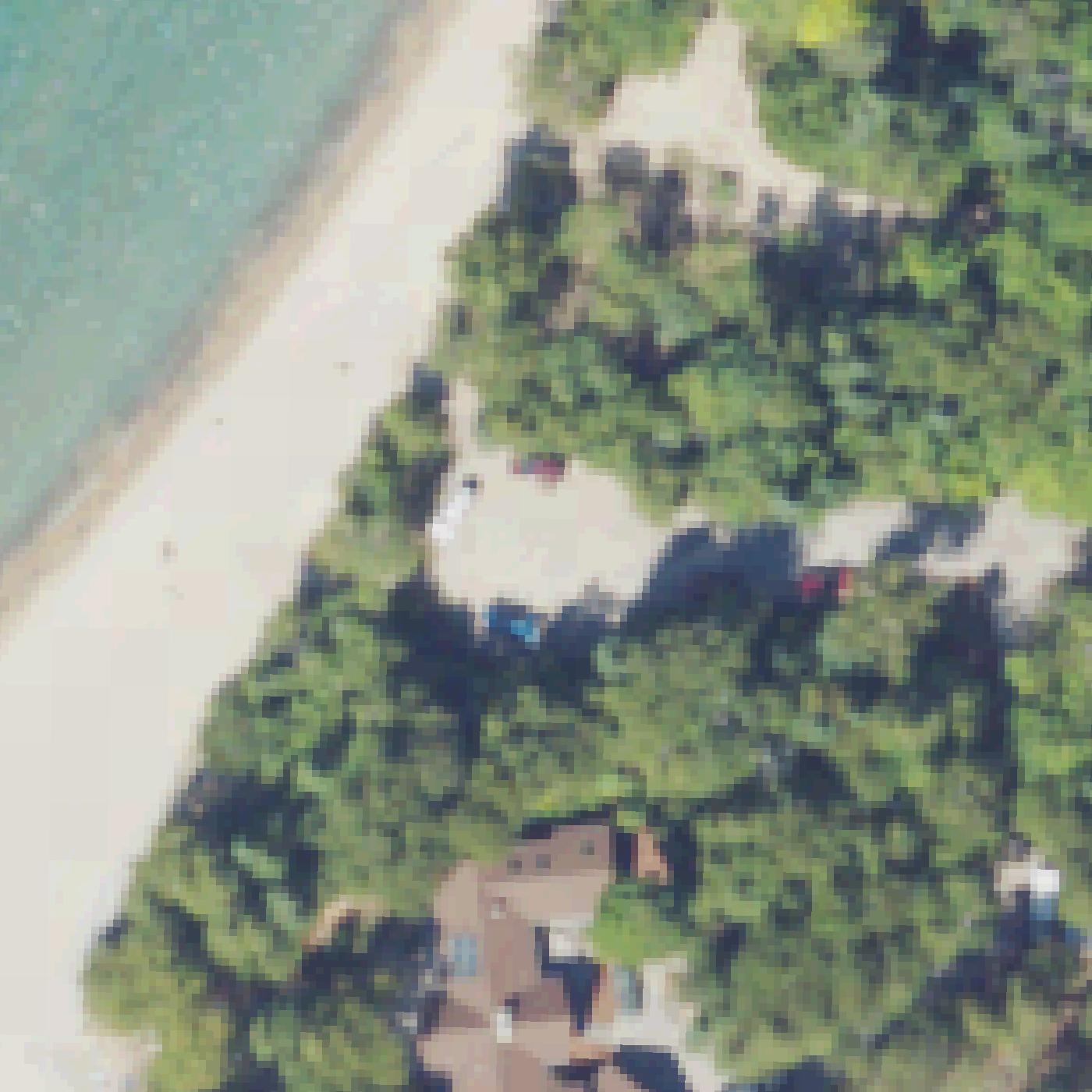 Aerial map of Onomonee Road Beach