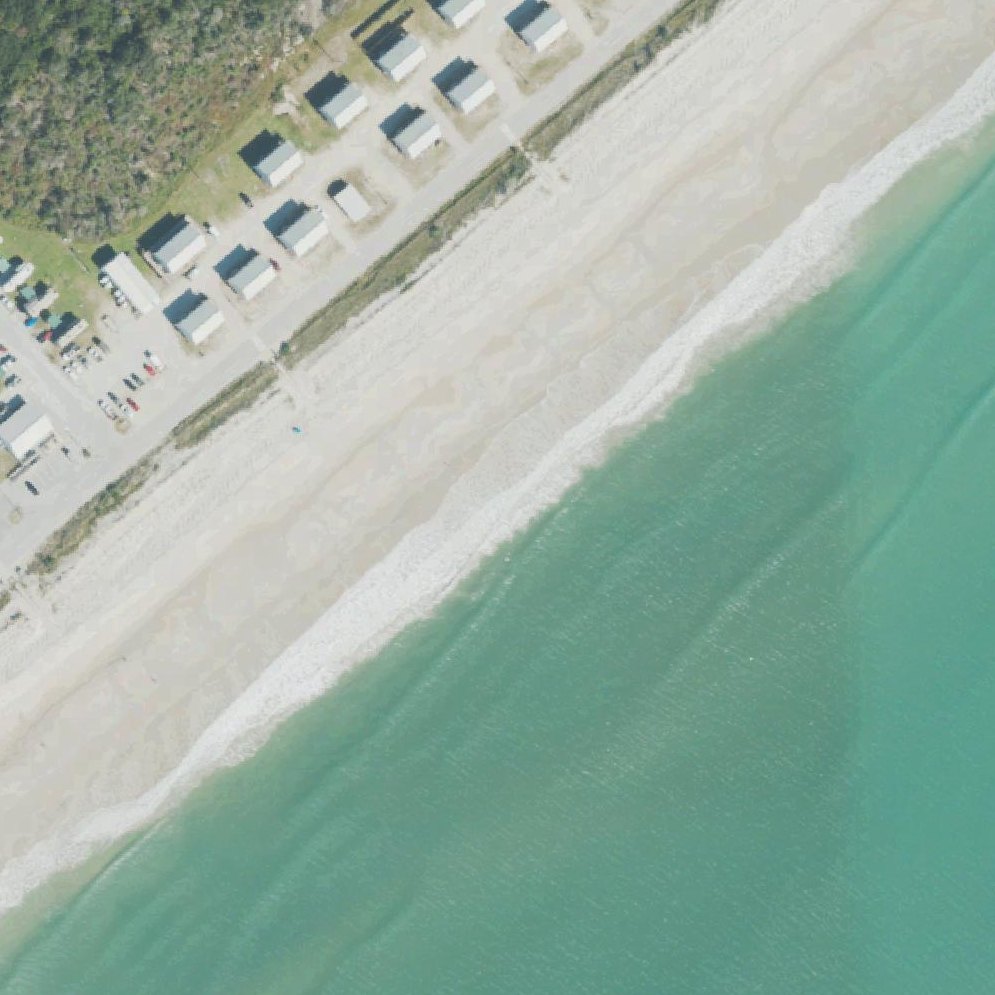 Aerial map of Onslow Beach
