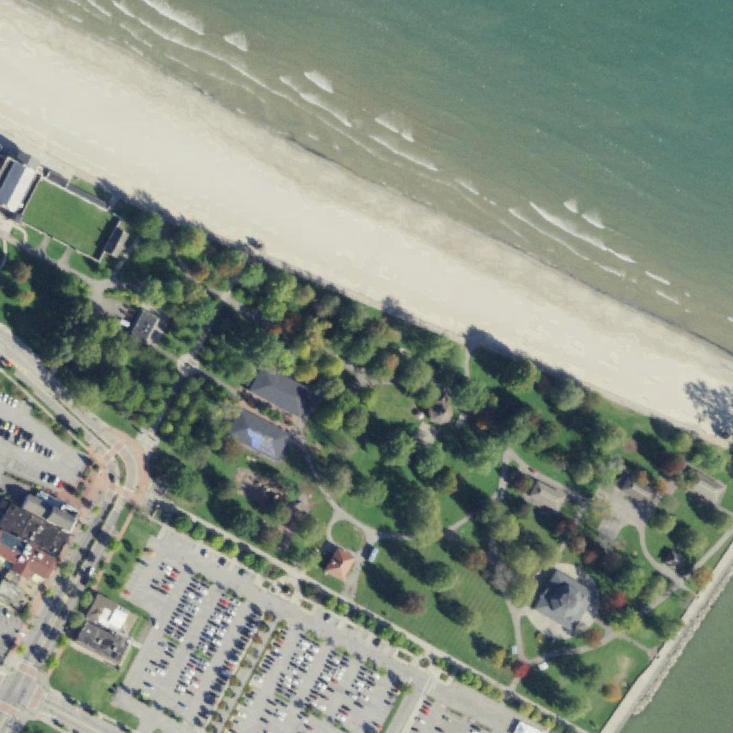 Aerial map of Ontario Beach Park