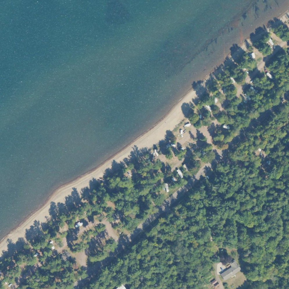 Aerial map of Ontonagon Township Park Beach