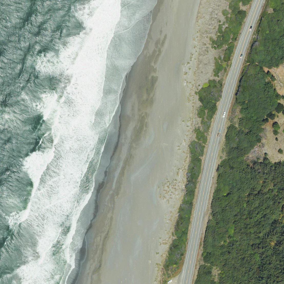 Aerial map of Ophir Beach