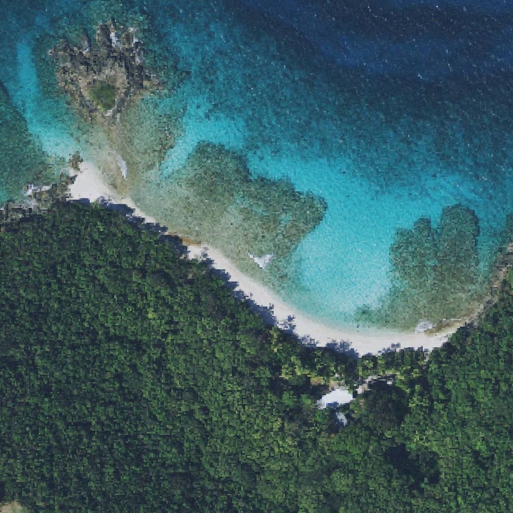Aerial map of Oppenheimer Beach