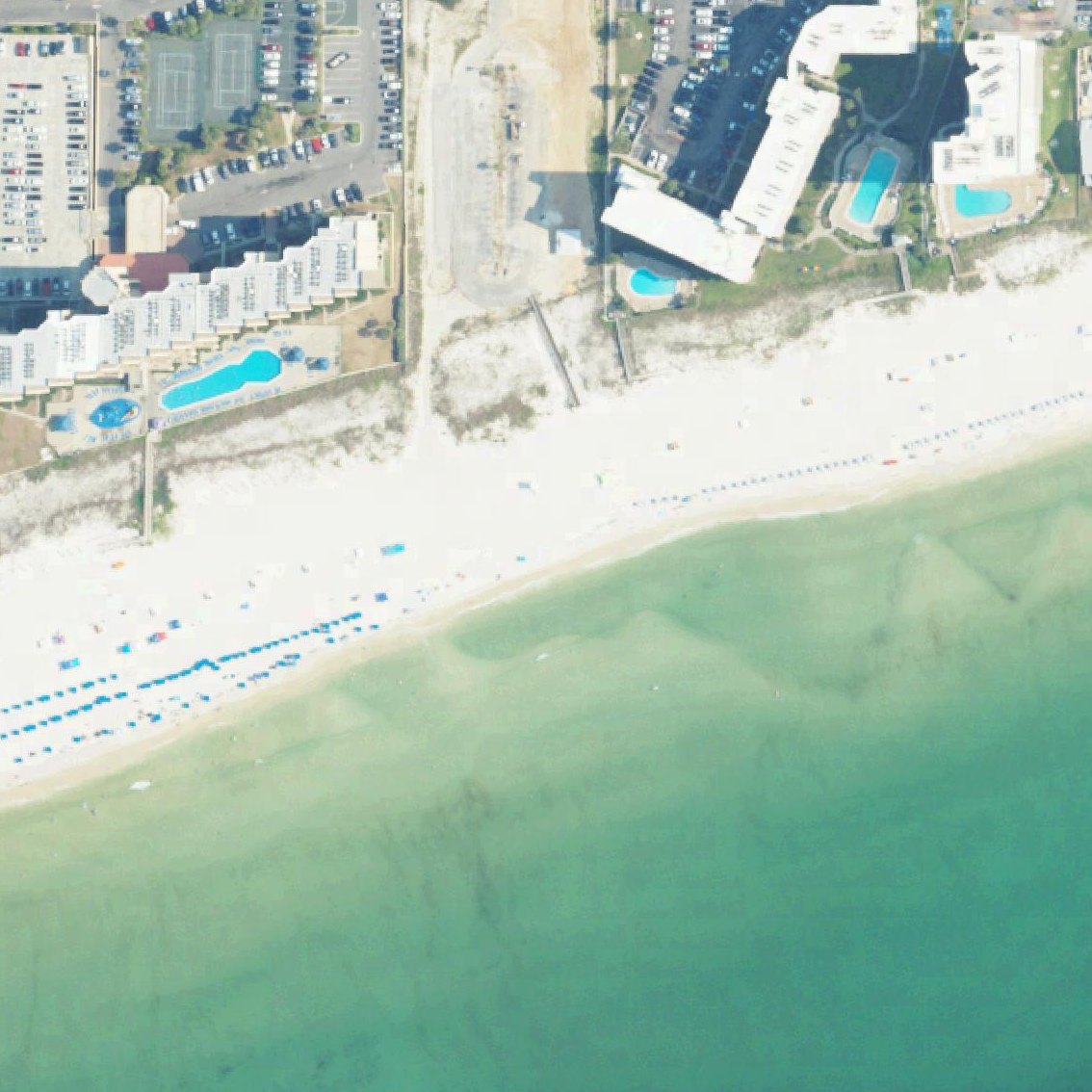 Aerial map of Orange Beach