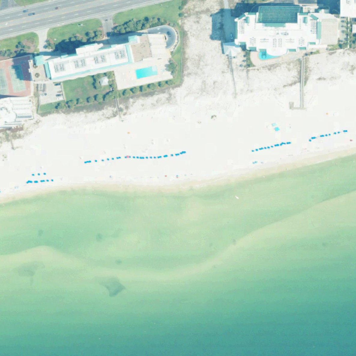 Aerial map of Orange Beach